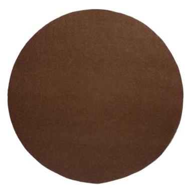 Imagem de Almencla Tapete de bateria antiderrapante com fundo multiuso, estável para prática de música, à prova de som para palco de prática em casa, baterista, bateria, Redondo Cáqui