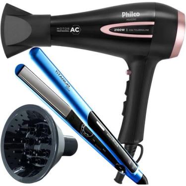 Imagem de Secador de Cabelo Philco 2100w Ar quente Frio Profissional íons Tourma