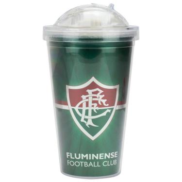 Imagem de Copo Acrílico Com Canudo 600 Ml - Fluminense Verde-Unissex