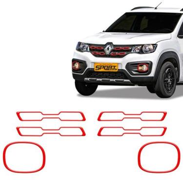 Imagem de Adesivos Moldura P/ Kwid Outsider Grade Vermelho Genérico - SPORTINOX,