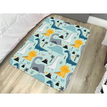 Imagem de Tapete Infantil Atividades Transfer 95x130cm Dinossauros - Tapetes Jún
