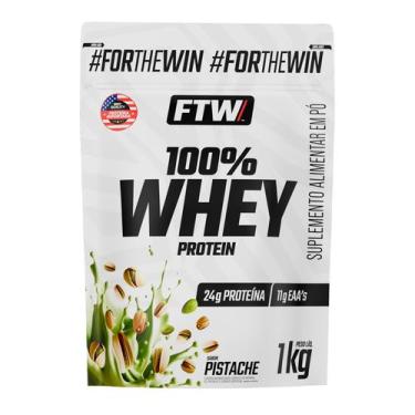 Imagem de Whey Protein 100 Concentrado Refil 1kg FTW, Pistache 