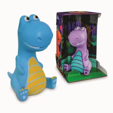 Imagem de Dinossauro Tiranossauro Baby Rex Cofrinho Azul - Adijomar