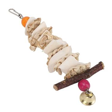 Imagem de Brinquedos de Mastigar de Papagaio Com Sino, Papagaios Cinzas Africanos, Gaiola de Periquito, Brinquedos Suspensos (20cm)