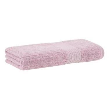 Imagem de Toalha de banho gigante fio penteado canelado - 90 x 150 - rosa 3221 -