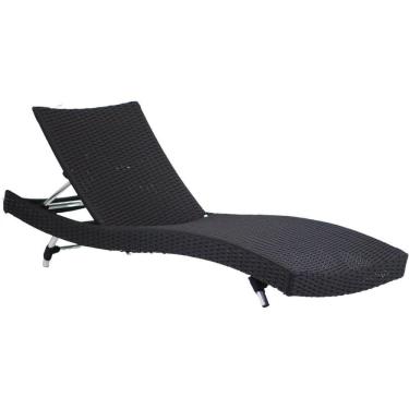 Imagem de Espreguiçadeira Bona Corda Em Alumínio Piscina Jardim Trama Marrom