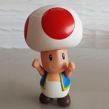 Imagem de Boneco Cogumelo Toad Grande Super Size 20Cm - Mario