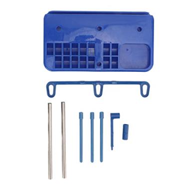 Imagem de Suporte de carretel de máquina de costura, plástico, fácil montagem, desmontagem, suporte de linha para casa, bordado, acolchoamento, acessórios de máquina de costura, azul