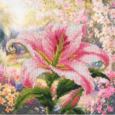 Imagem de AllAboutEmbroideryUA Kit de bordado de miçangas Lily FL-1107 bordado floral com contas