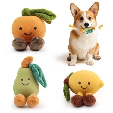 Imagem de CuddleMallow Brinquedos de mastigar para cães, brinquedos interativos para mastigar para cães, adequados para todos os tipos de cães que gostam de mastigar e interagir. Brinquedos sonoros para animais