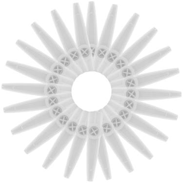 Imagem de 24 peças de plástico Kazoos, Kazoo Musical, bom companheiro para violão, violino, piano, teclado, ukulele, presente para presentes de Natal, lembrancinhas de festa. (branco)