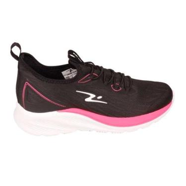 Imagem de Tênis Esportivo Ortopédico Feminino Leve Casual Adrum 10711F, Pto, Rsa