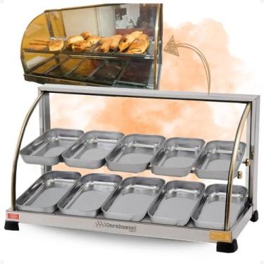 Imagem de Estufa De Salgados Dupla Curva 10 Bandejas Quente Inox 127v - Marcheso