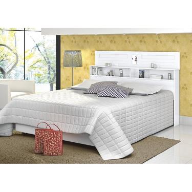 Imagem de Cabeceira Casal Florença 1,40 Branco - Vitamov