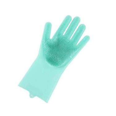 Imagem de Luvas De Silicone Limpeza Esponja Macia Luva Pet - GZT