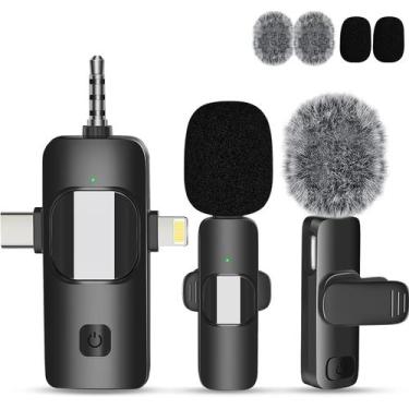 Imagem de Microfone de lapela sem fio Cilate K15 para iPhone/Android