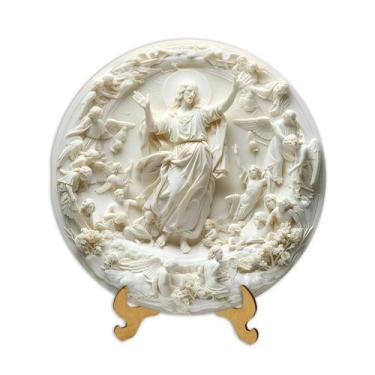 Imagem de Placas Religiosas com apoio de mesa Menino Jesus Sagrada Família Nossa