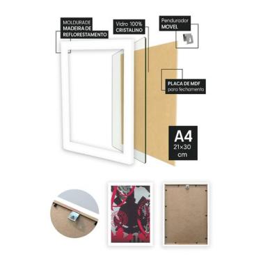 Imagem de Quadro Corinthians Raça com Vidro e Moldura Branca - Spark Loja