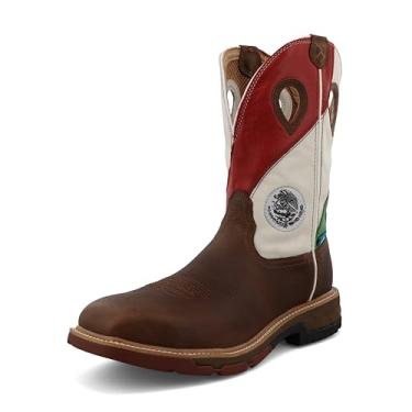 Imagem de Twisted X Bota masculina Western Work, Marrom cobre e multi, 45