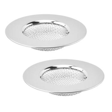 Imagem de Coador de pia de aço inoxidável, coletor de cabelo de 7,5 cm para ralos de banheiro e cozinha