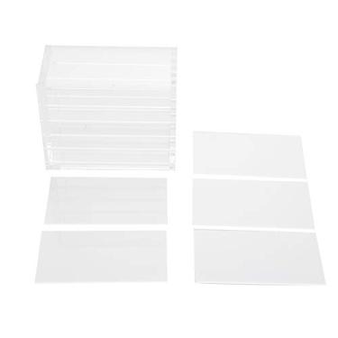Imagem de Caixa de armazenamento de cílios transparente Organizador de maquiagem 5 camadas enxertia cílios cola porta-paletes salões de beleza profissionais plástico transparente 12 x 9,8 x