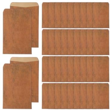 Imagem de Classicseali Kit de escrita de 40 peças, papelaria vintage e conjunto de envelopes, cartas e envelopes de papelaria, como convite, menu vintage, amor retrô, letras de aniversário ou formatura