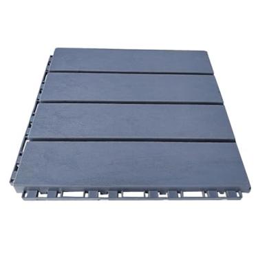 Imagem de SPXMQSS Azulejos de deck ao ar livre, azulejos de deck de jardim de plástico, deck de pátio interligado fácil de instalar para uso interno e externo 30 x 30 x 2 cm A 33 peças