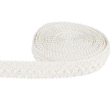 Imagem de BEL AVENIR Acabamento trançado Gimp 1,4 cm/0,55 polegadas de diâmetro, acabamento básico de tecido feito à mão de 5 jardas, acabamento de estofamento de poliéster para costurar, faça você mesmo