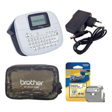 Imagem de Rotulador Brother Pt-m95wt + Bolsa + Fonte + 01 Fita Mk231
