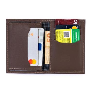 Imagem de Carteira Masculina de Couro Legitimo Porta Documentos Carro Moto Cartõ