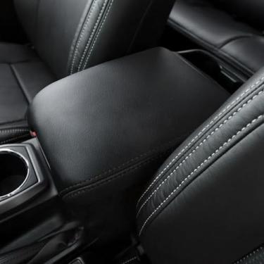 Imagem de BoxCheer Capa de console central adequada para Toyota Tacoma 2016-2023 couro anti-arranhões caixa protetor de braço tapete esponja embutida acessórios interiores