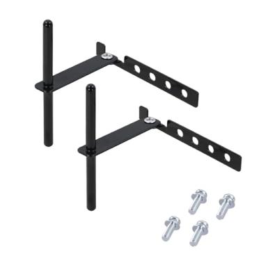 Imagem de Qagea Trava de porta de geladeira para trailer, trava de viagem para geladeira serve para espaçamento de orifício de 1-3/40.6 cm (versão estendida) (2 peças)