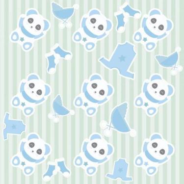 Imagem de Papel De Parede Infantil Ursinho Menino