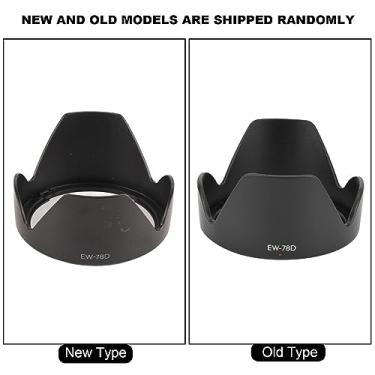 Imagem de Akozon Substituição do capô da Lente de Montagem ABS EW-78D para Lente EF S 18-200mm F 3.5-5.6 IS