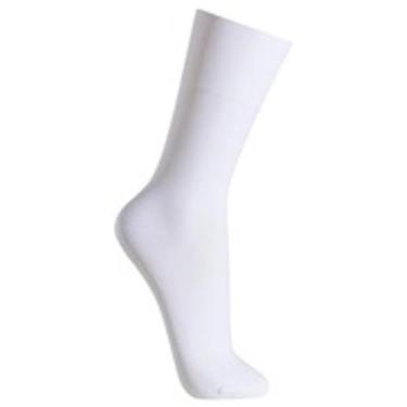 Imagem de Meia Social Masculina Lupo Clássica Poliamida Lisa - 01100, Branco, 37