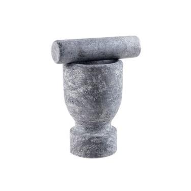 Imagem de Mortar Com Pilão De Pedra Sabão M 8X11cm - Rei Das Panelas