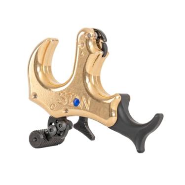 Imagem de Stan OnneX Clicker Auxílio de liberação de arco de polegar para tiro com arco e caça - ajustável, interno resistente com revestimento DLC, ação suave, sistema de feedback de clique, ajuste modular de