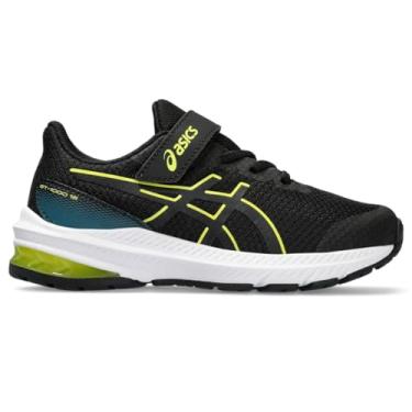 Imagem de ASICS Tênis infantil GT-1000 12 pré-escolar, Preto/Amarelo brilhante, 14
