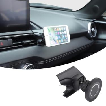 Imagem de JONKOKO Suporte magnético para celular, suporte de celular compatível com Mazda MX-5 ND 2016-2026 console central suporte de telefone para saída de ar, acessórios de suporte de telefone para carro