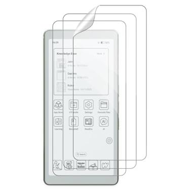 Imagem de Oshmirian Pacote com 3 películas protetoras de tela com toque de papel para Viwoods AiPaper Reader 2025 15.6 cm – Película PET antirreflexo fosco, antiimpressões digitais, resistente a arranhões, alta