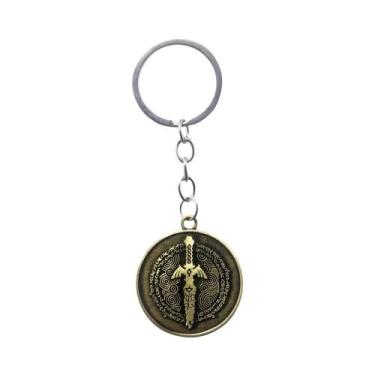 Imagem de Chaveiro Hylian Shield Breath of the Wild Majora's Mask Triforce Para 