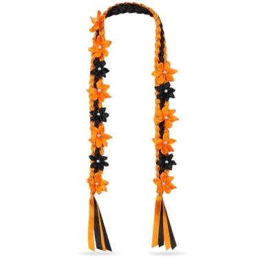 Imagem de TFTANFAN Colar floral havaiano Lei para cerimônia de graduação dinheiro lei presente para mulheres e homens, standard, Nylon, Sem Pedra Preciosa