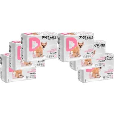 Imagem de Kit 6 Fralda Higiênica Descartável Dogs Care Para Cachorro Fêmea PP 72 unidades