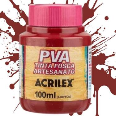 Imagem de Tinta PVA Fosca para Artesanato 100ml Acrilex - Cores Quentes - 03210,