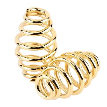 Imagem de Generic Motocicleta Apto para Molas de Barril de Assento Cor Brilhante Banhada Em Espiral para Chopper Bobber, 3 "aço Solo Apto para Molas de Assento 3 Cores para para para para Sportster Bobber