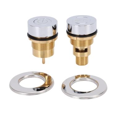 Imagem de aqxreight Controle Pneumático do Botão de Interruptor de Ar da Banheira de Pressão de Cobre para Spa de Banho