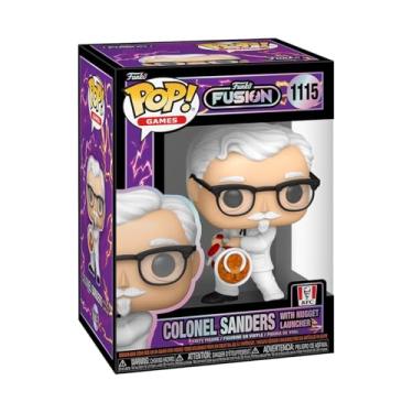 Imagem de Funko Pop! Ícones de anúncio: Fusion - Coronel Sanders - 1/6 Odds for Rare Chase Variant - Funko Fusion - Boneco de vinil colecionável - Ideia de presente - Mercadoria oficial - Brinquedos para