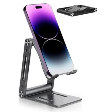 Imagem de Porta Celular Mesa, Suporte Rotativa para Telefone, Suporte de Suporte para Tablet para Mesia, Supor te de Telefone para Suporte de Telefone Celular de Mesa Ajustável Compatível