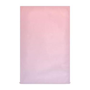 Imagem de Conjunto de toalha de prato de cozinha gradiente de cardo rosa blush toalha de mão chá decorativo pano de limpeza fofo absorvente de banheiro 45 x 71 cm, pacote com 6