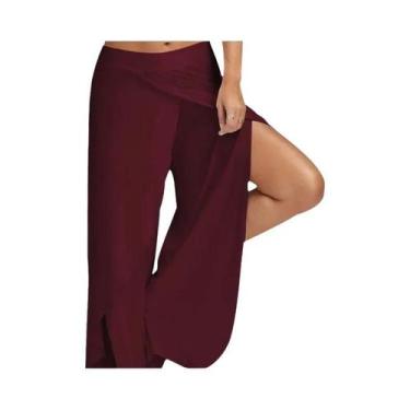 Imagem de Calças De Perna Larga plus Size Para Mulheres, Soltas, Com Cintura Elá